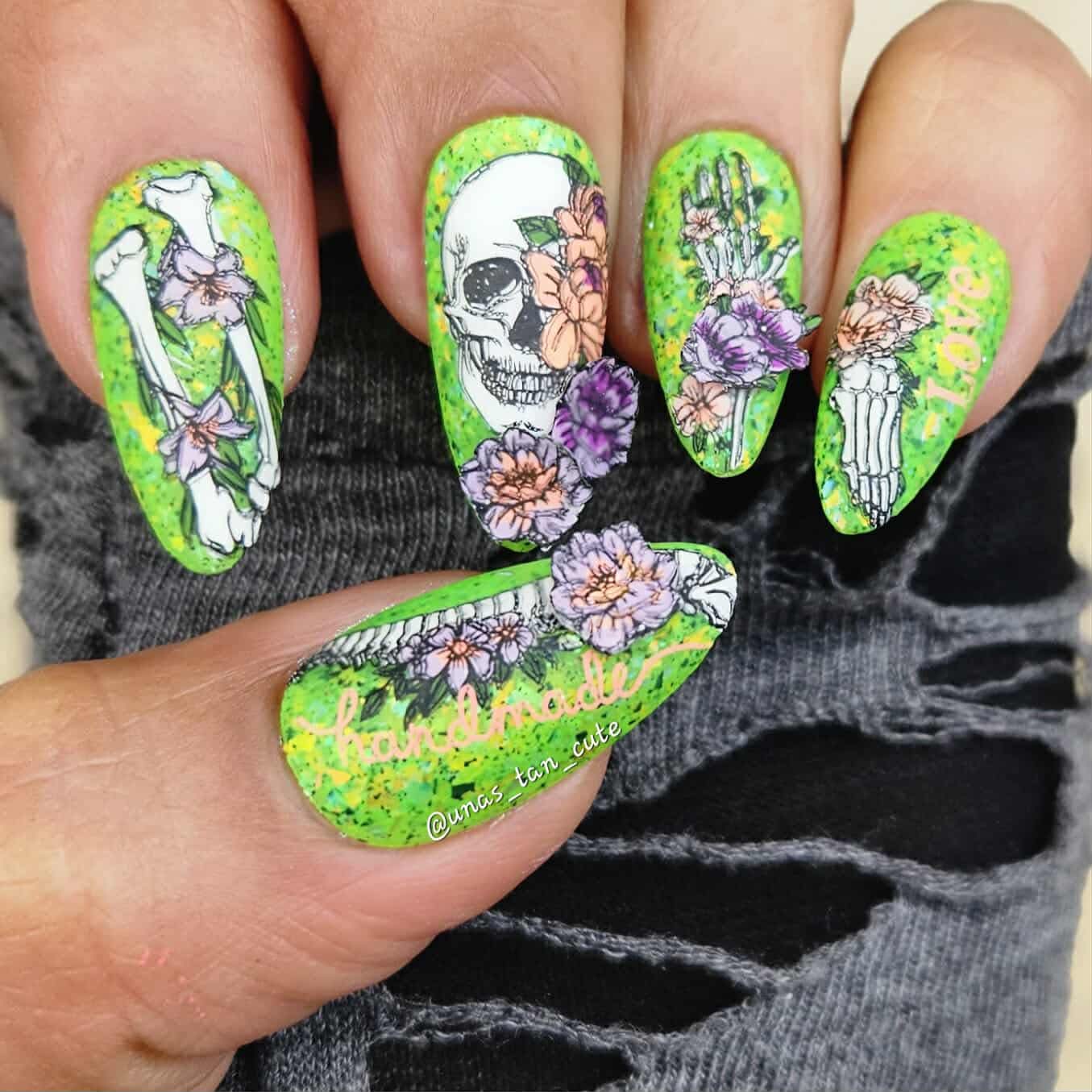 Spooky Fingerless Gloves