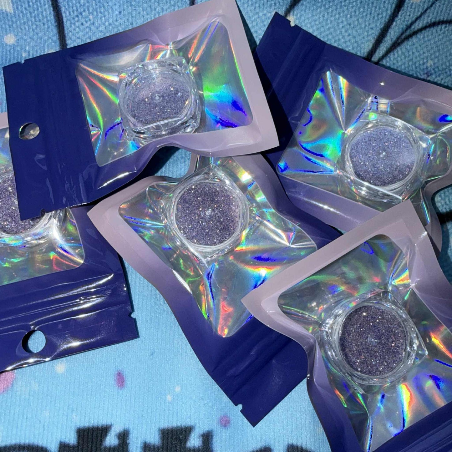 Dark Purple Nail Glitter