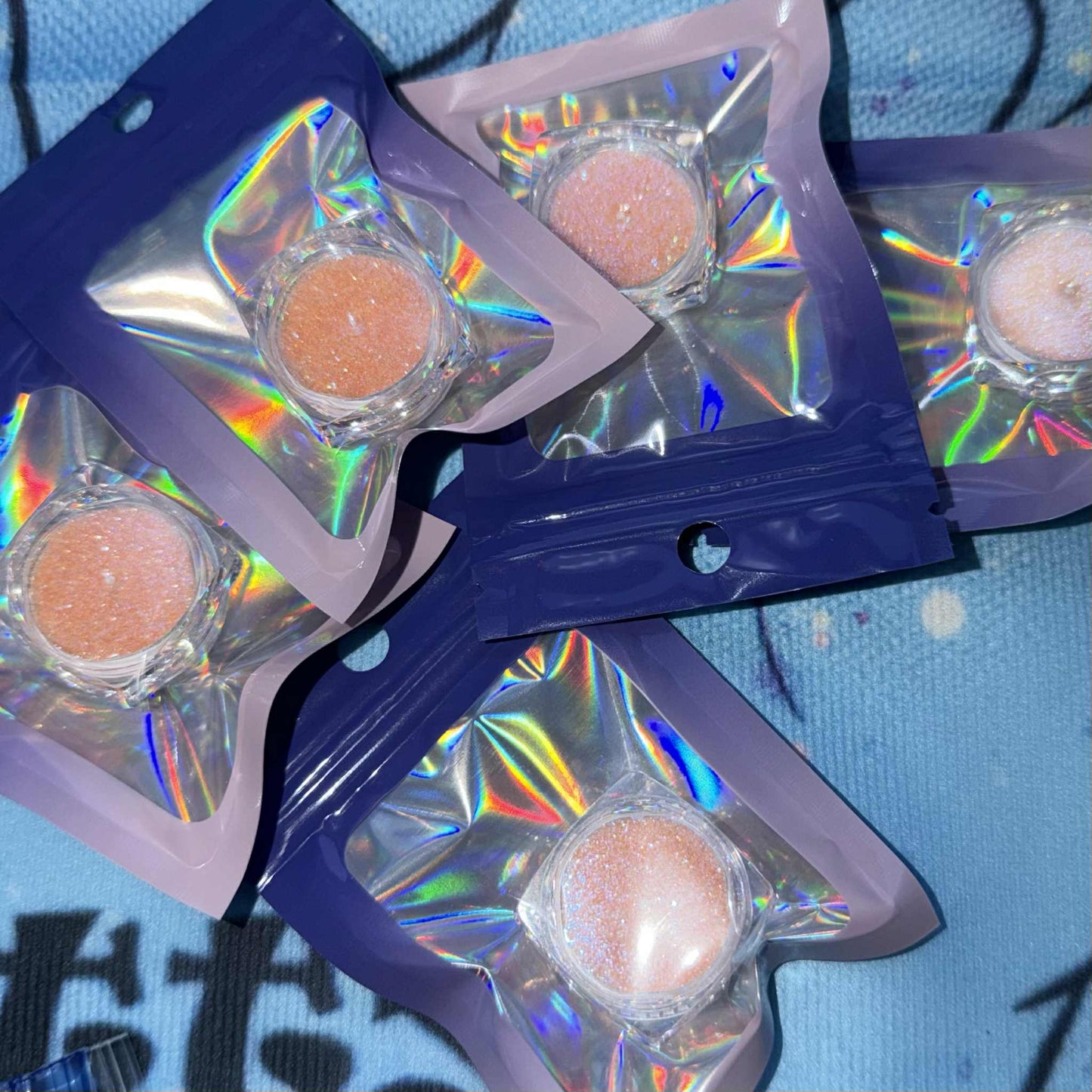 Light Orange Nail Glitter