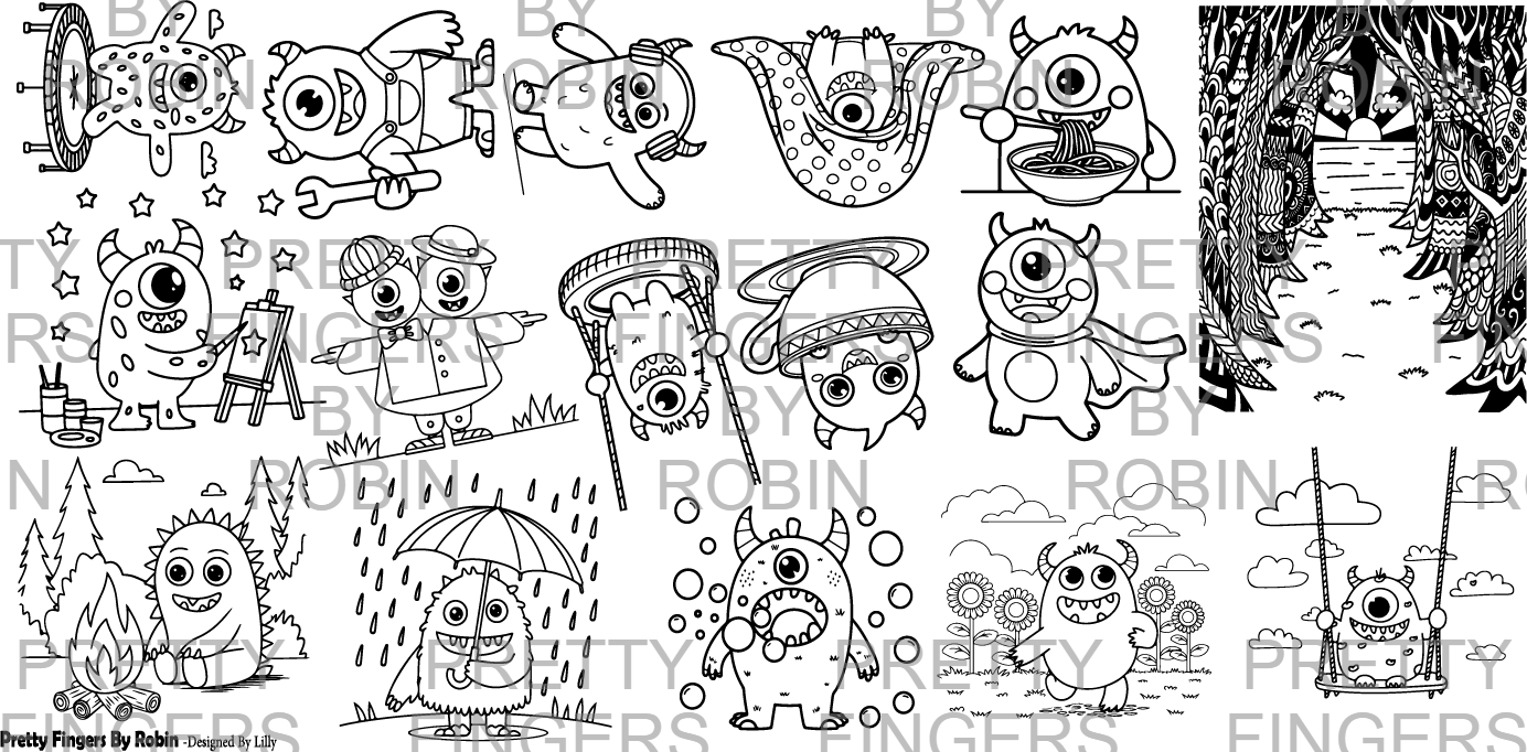 236 - Cute Playing Monster