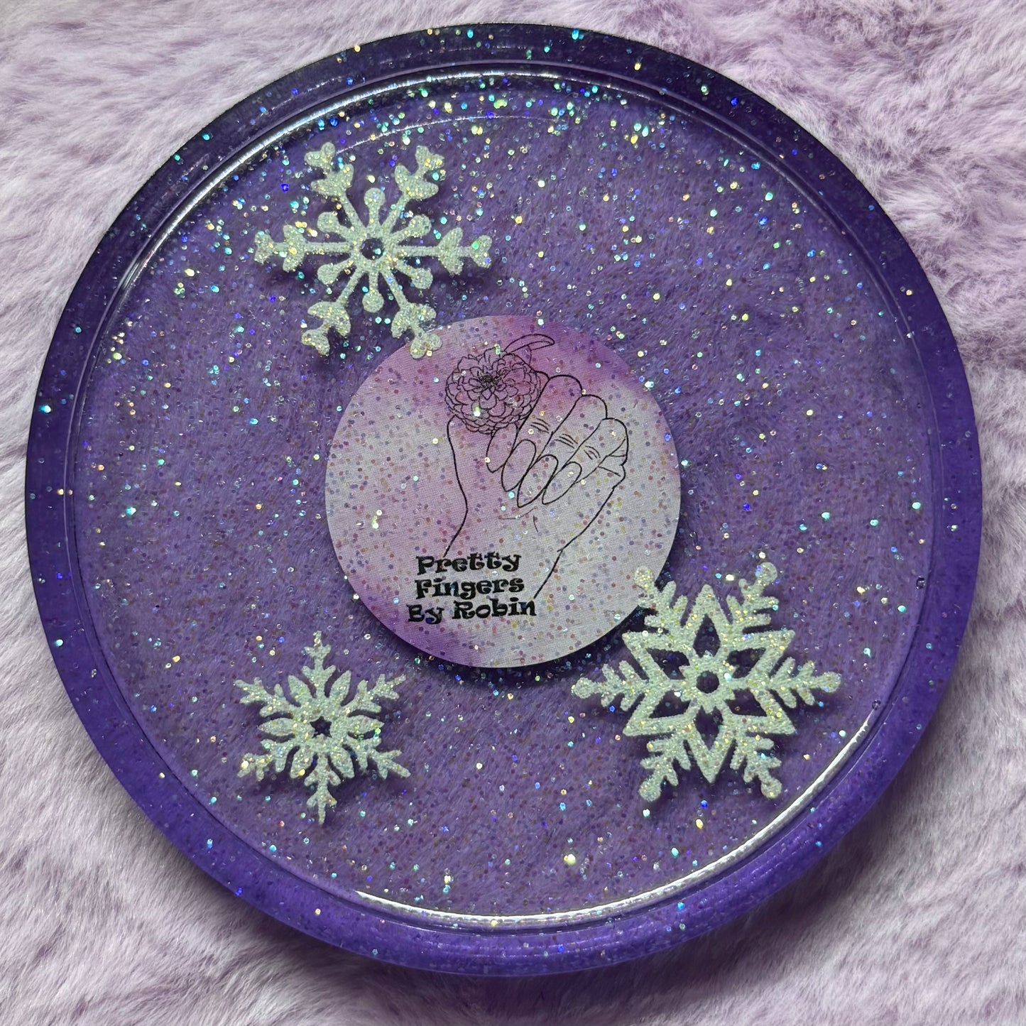 RANDOM Purple Snowflake Paint Palette