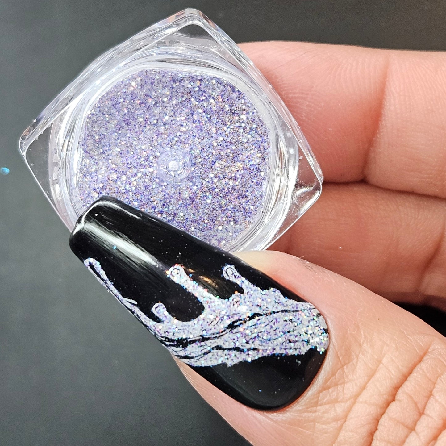 Dark Purple Nail Glitter