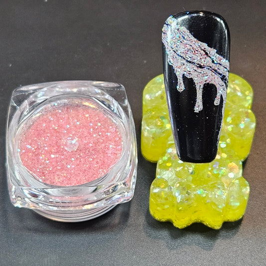 Dark Pink Nail Glitter