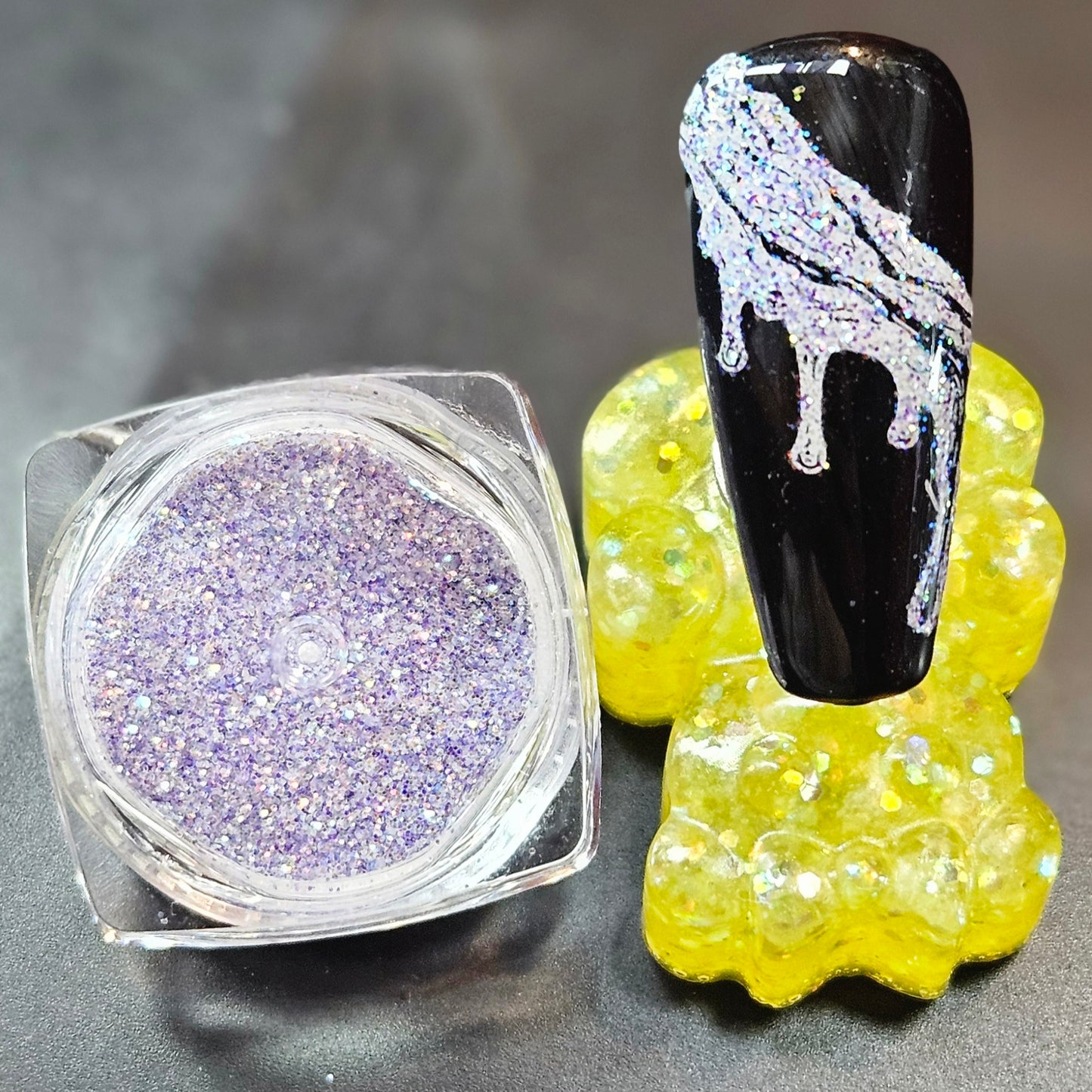 Dark Purple Nail Glitter