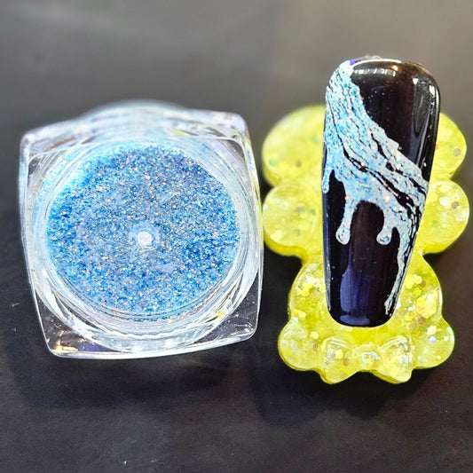 Blue Nail Glitter