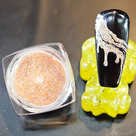 Dark Orange Nail Glitter