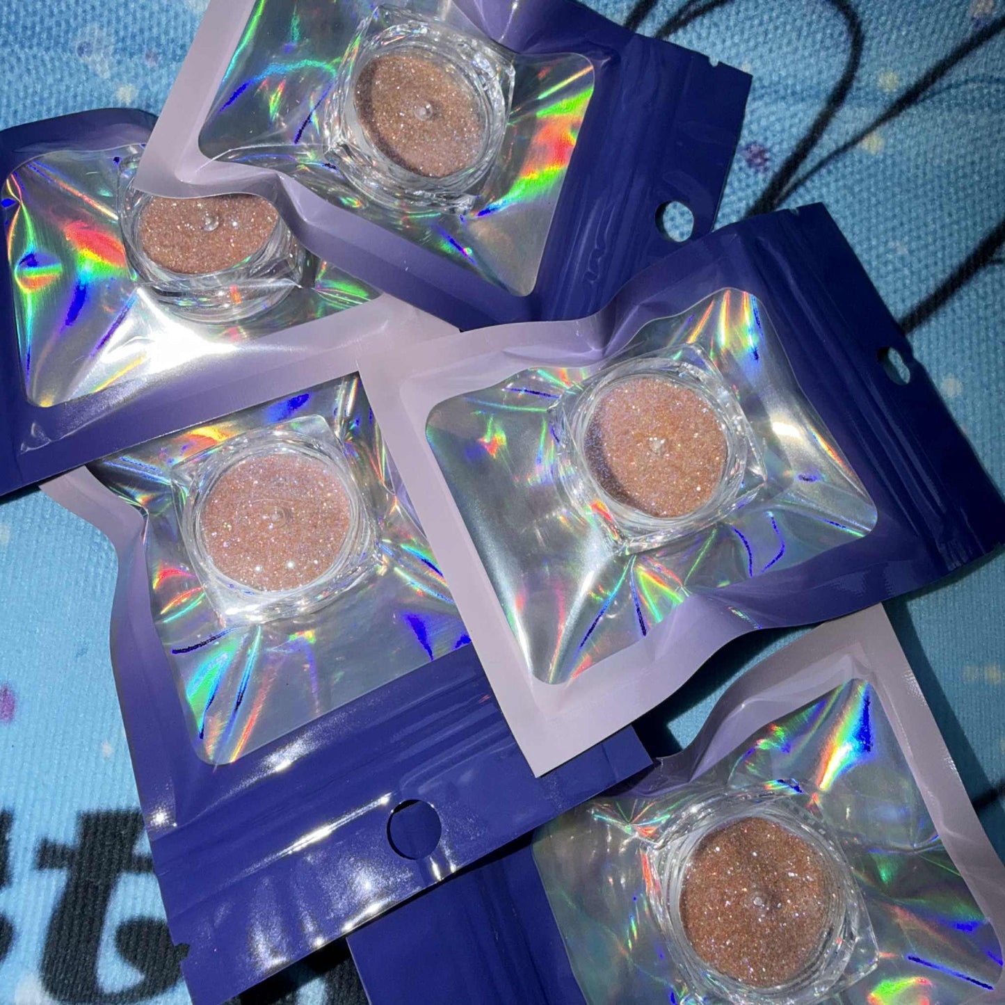 Dark Orange Nail Glitter