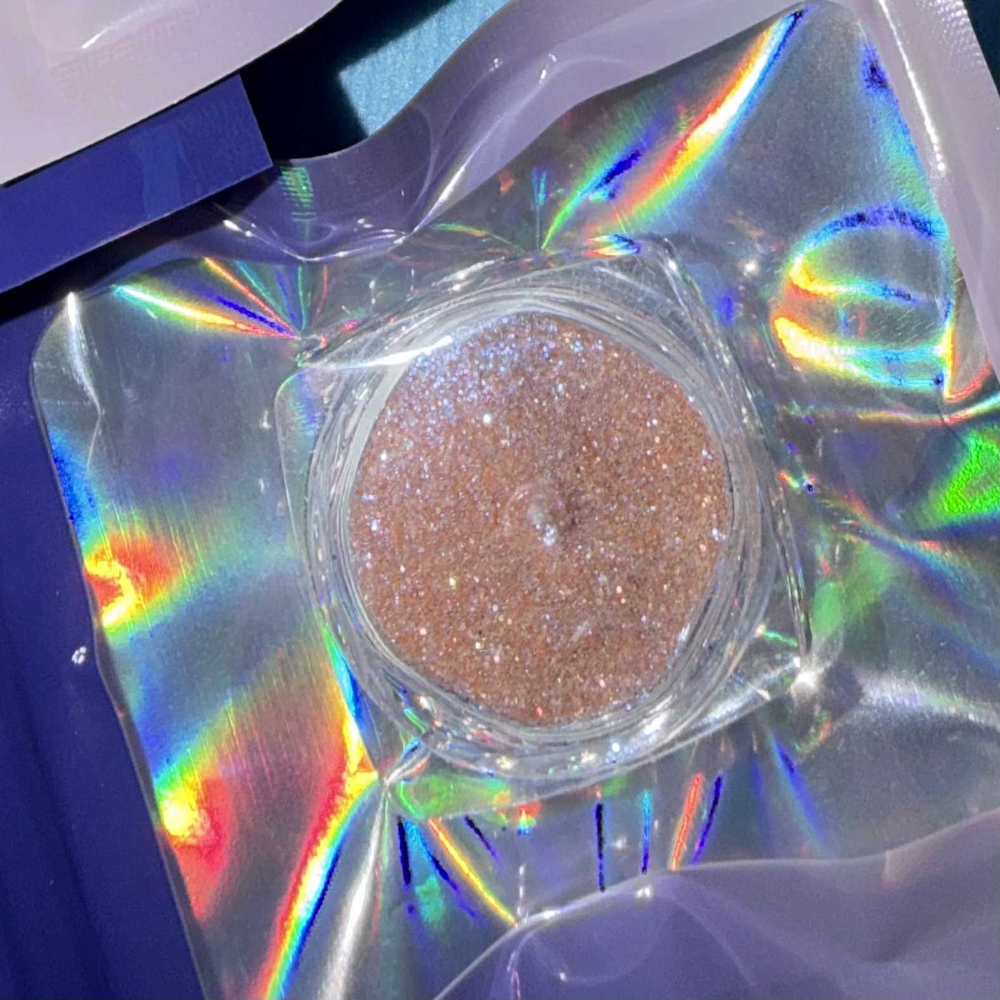 Dark Orange Nail Glitter