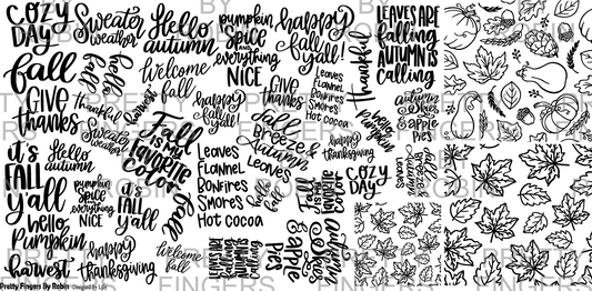 334 - Fall Sayings & Patterns