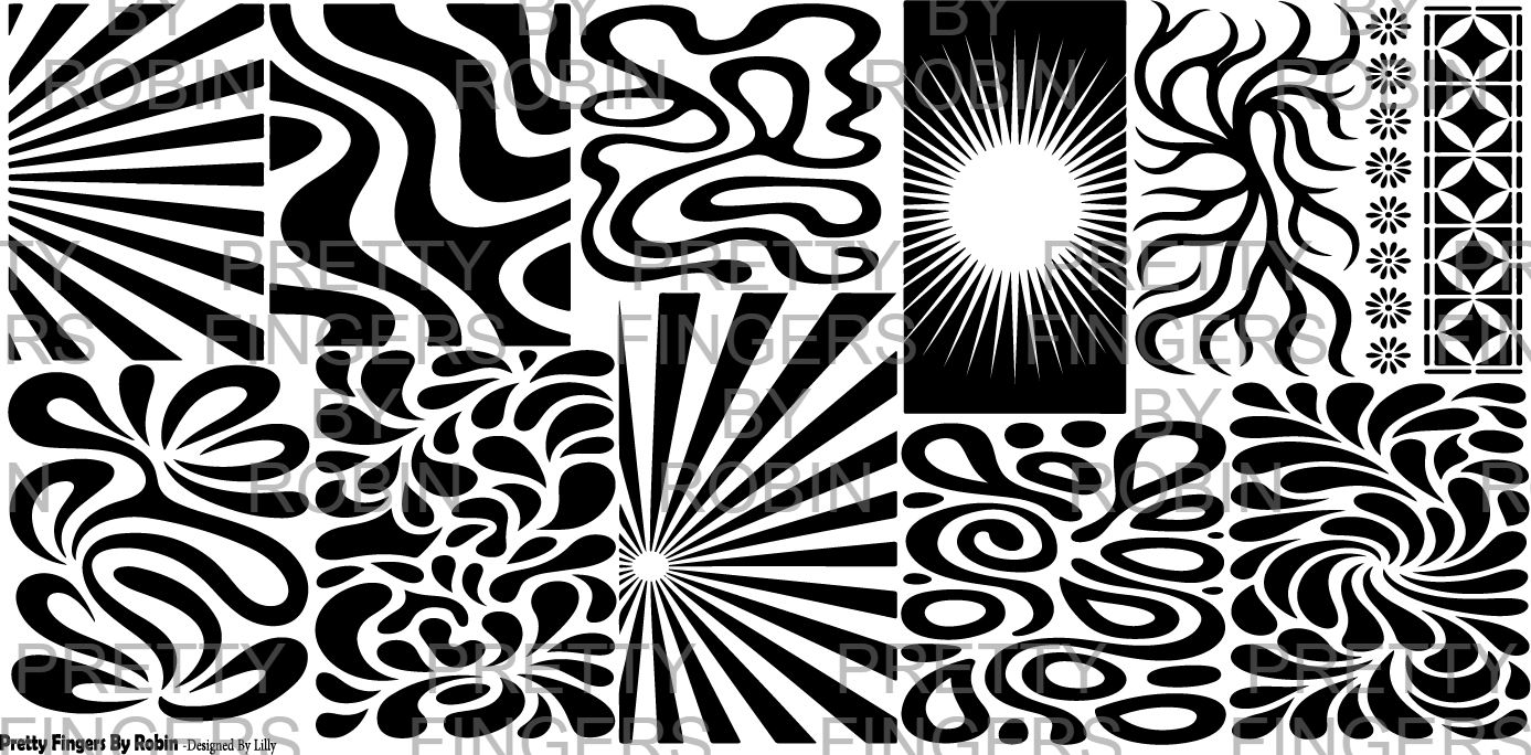 342 - Weird & Wavy Patterns – Pretty Fingers By Robin