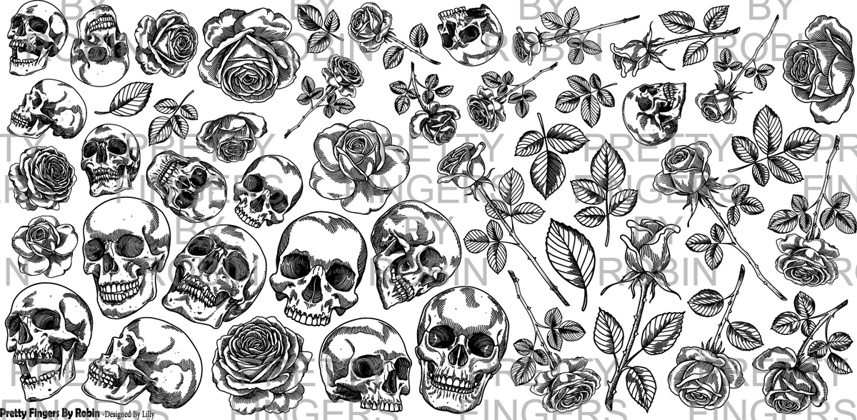 422 - Skulls And Roses
