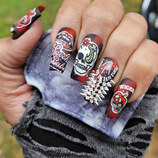 Spooky Fingerless Gloves