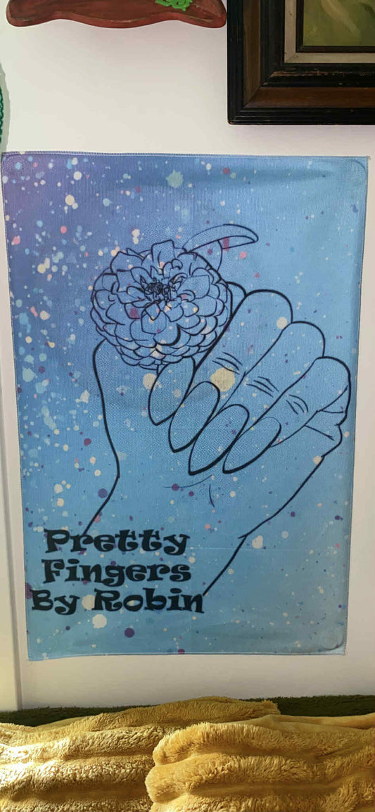 Pretty Fingers By Robin Tapestry (24in tall X 15in wide)