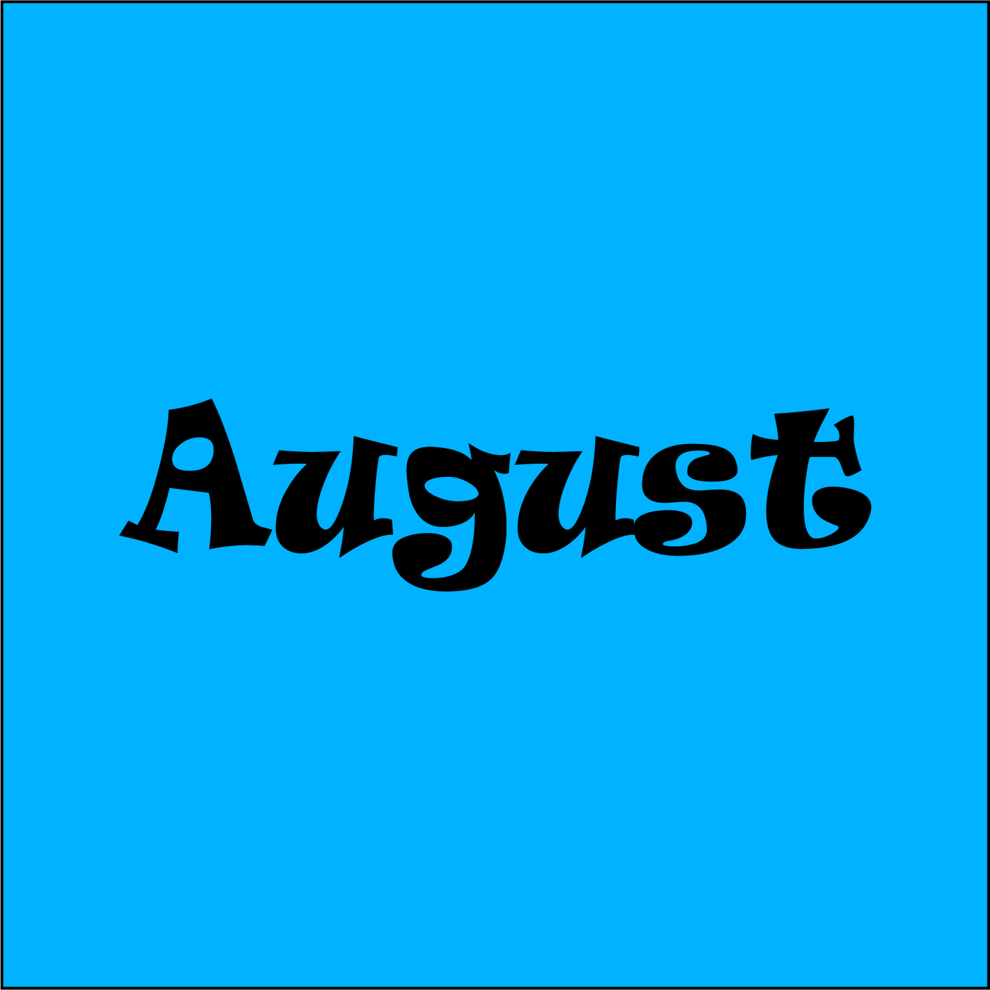 ALL August Plates