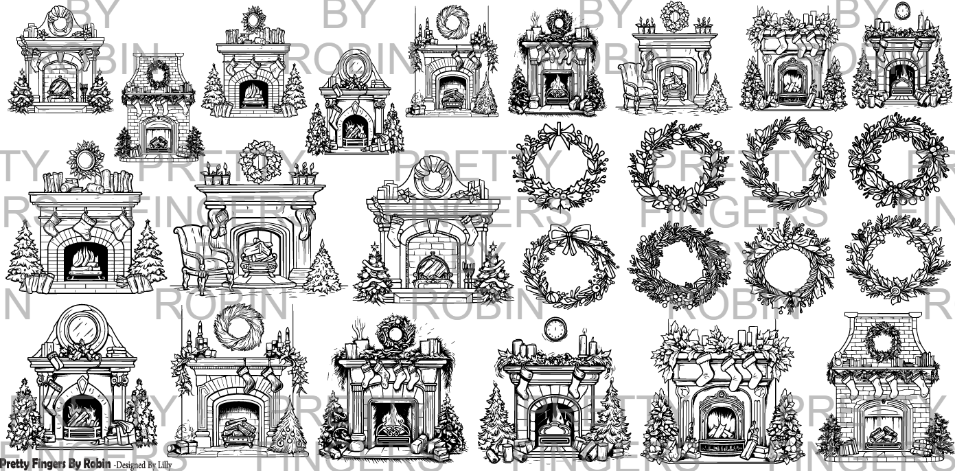 120 - Christmas Fireplaces