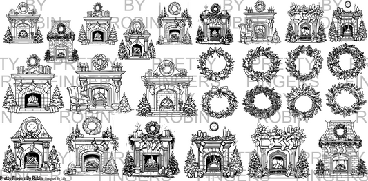 120 - Christmas Fireplaces