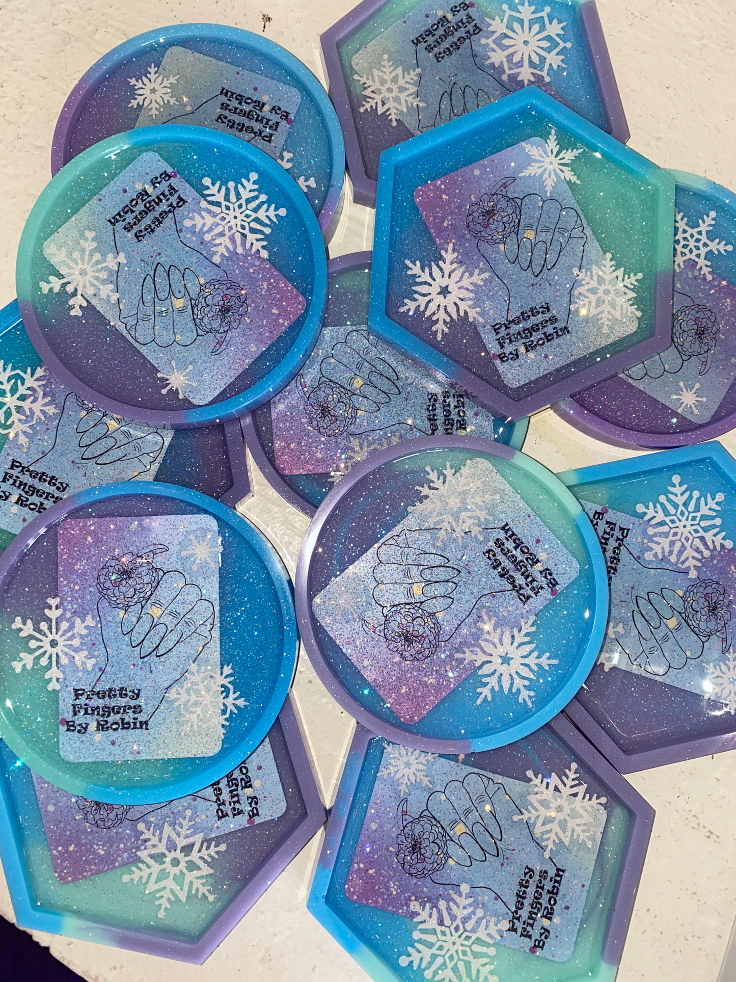 RANDOM Snowflake Paint Palette