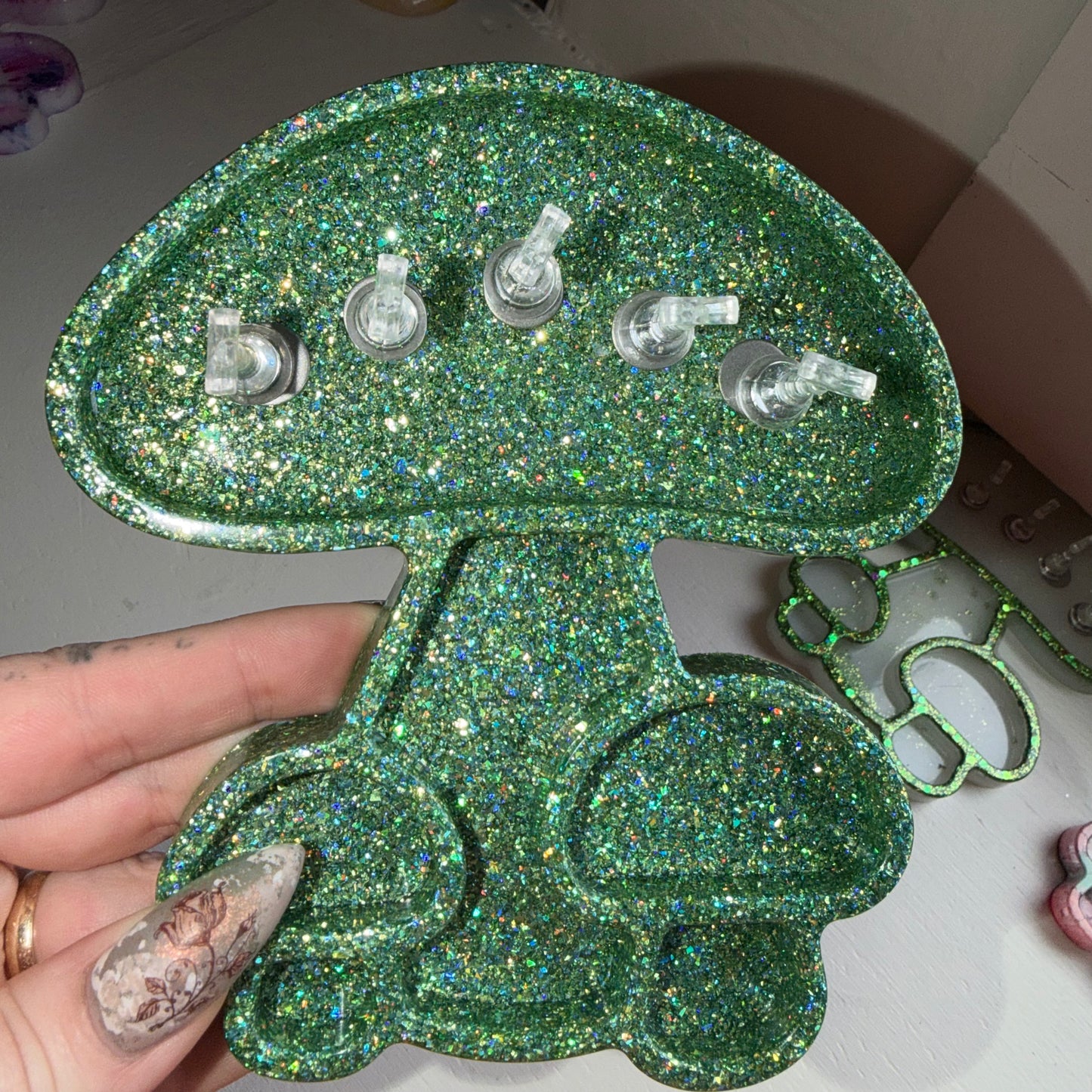 Mushroom Tray/Nail Stand #6