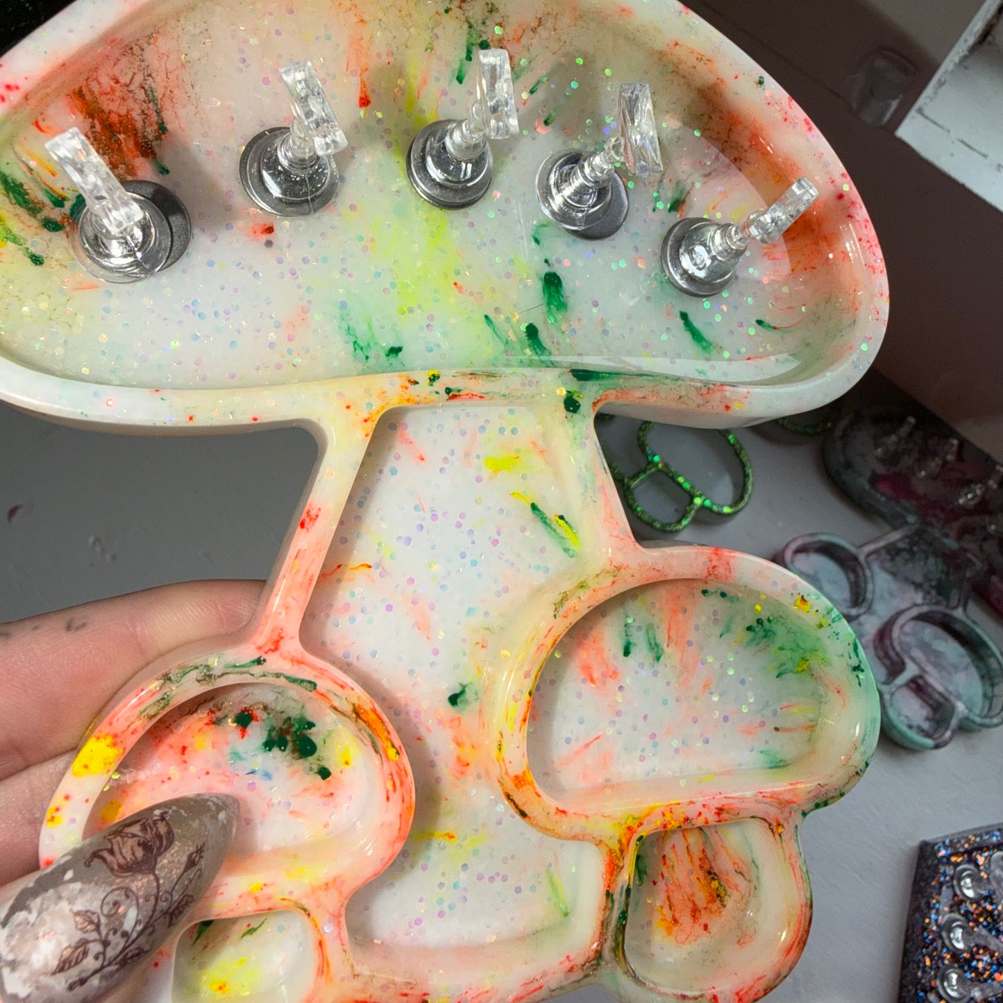 Mushroom Tray/Nail Stand #8
