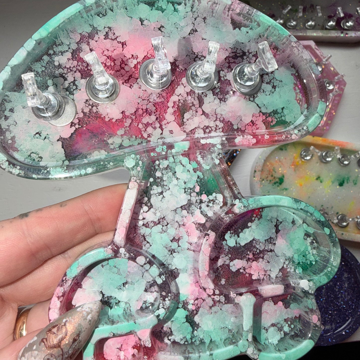 Mushroom Tray/Nail Stand #9