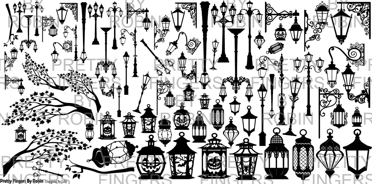 179 Light Poles & Lanterns Pretty Fingers By Robin