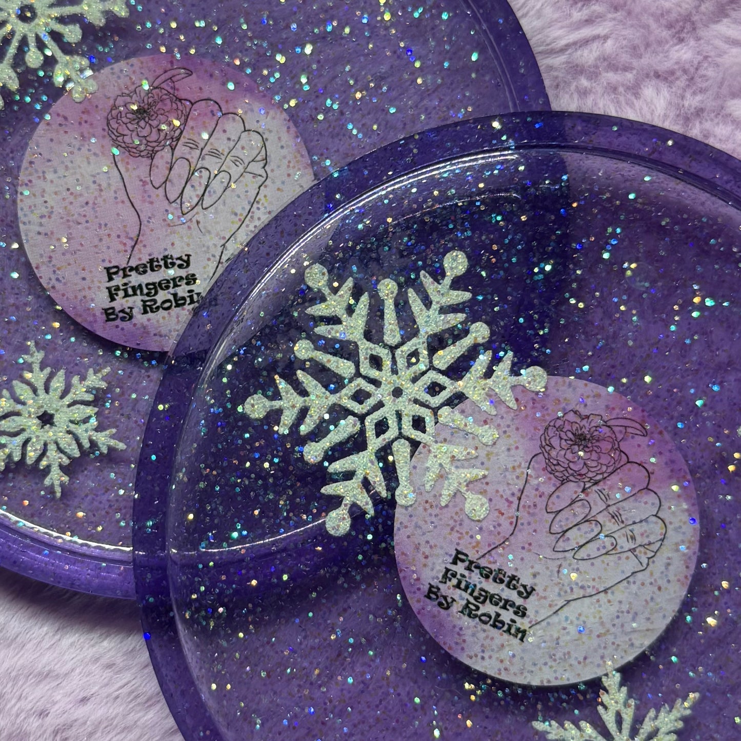 RANDOM Purple Snowflake Paint Palette