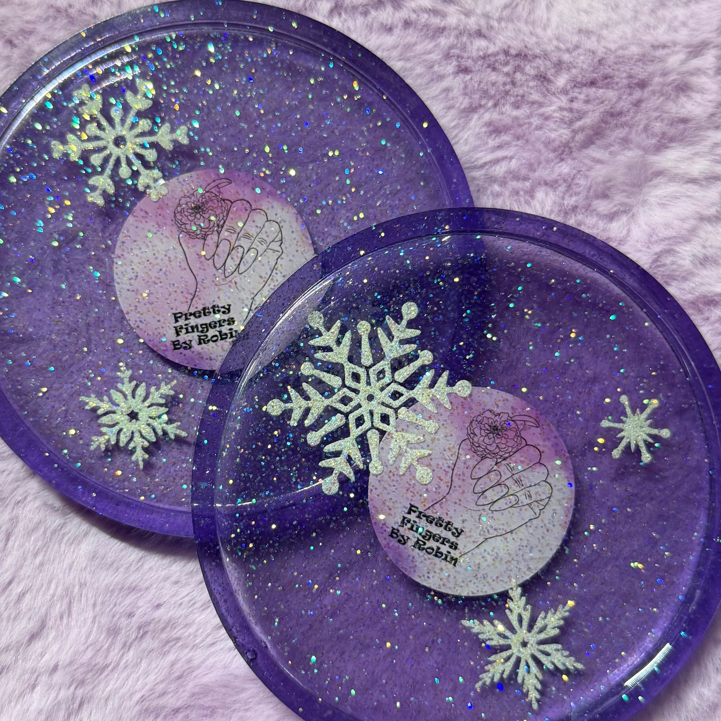 RANDOM Purple Snowflake Paint Palette