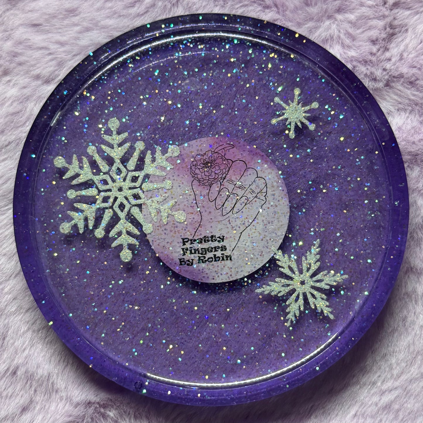 RANDOM Purple Snowflake Paint Palette